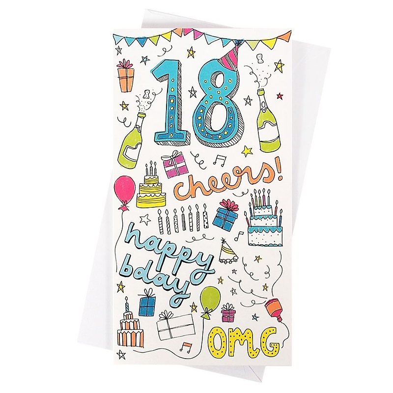 Youth's 18 years old [Hallmark-card birthday greetings] - Cards & Postcards - Paper Multicolor