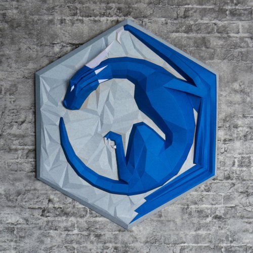 gurko Papercraft Dragon Coat Of Arms, Pdf, Gurko, Pepakura, Template, 3D Origami
