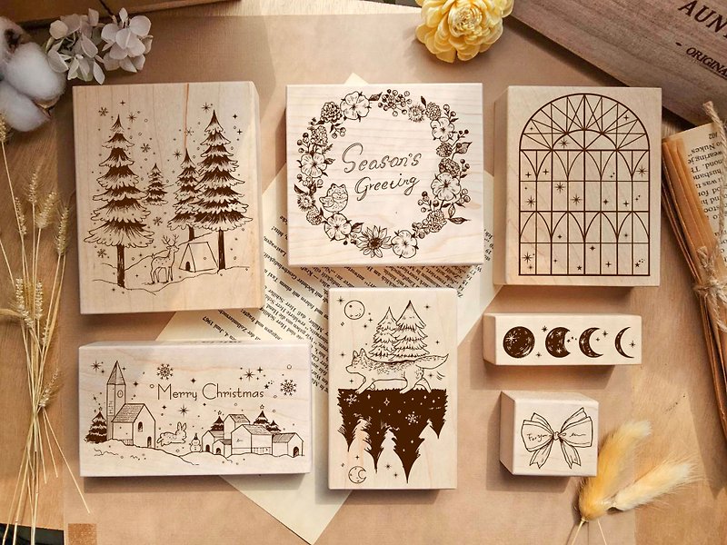 Snow Country Forest Maple Stamp Set - Stamps & Stamp Pads - Other Materials 