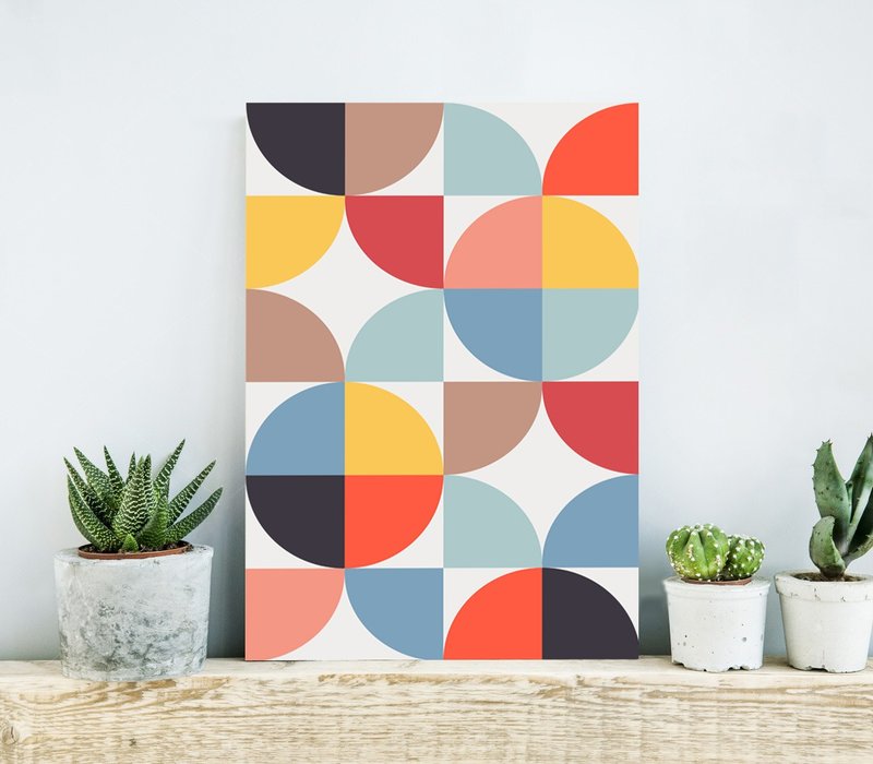 Abstract Geometric Art, Kids Print Poster - 海報/掛畫/掛布 - 紙 