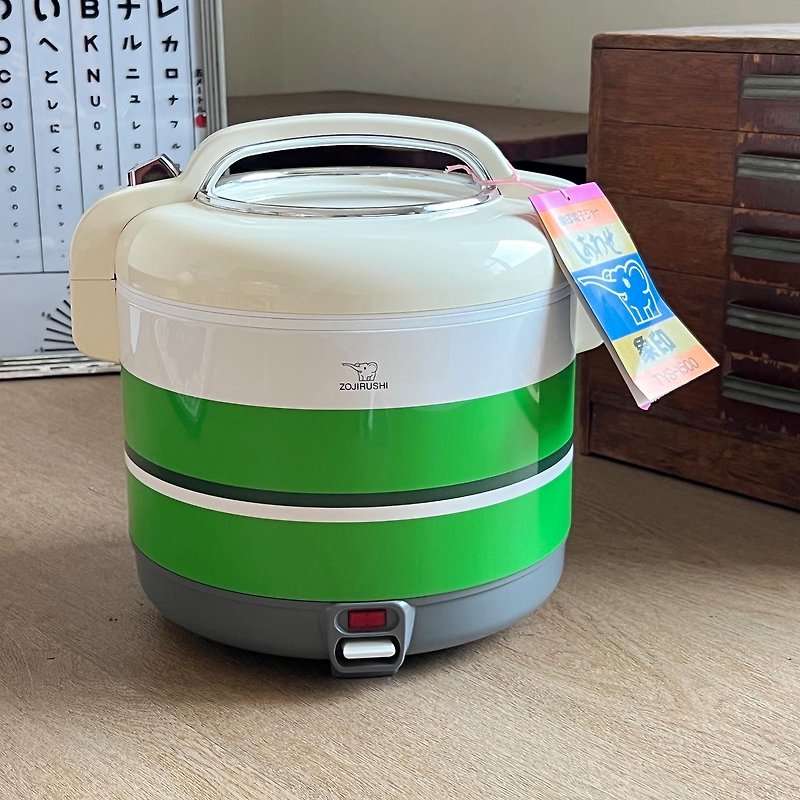 Japan's Showa Pop style Zojirushi thermal insulation electric cooker - เครื่องใช้ไฟฟ้าในครัว - วัสดุอื่นๆ สีเขียว