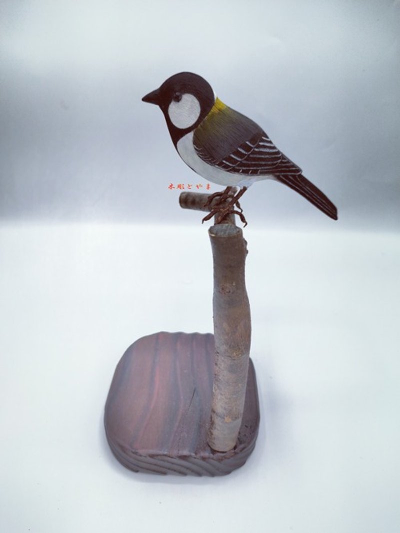 [Wood bird carving] Tit - Items for Display - Wood 