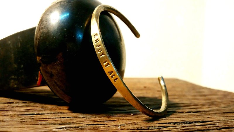 黃銅手環-甜美圓圓款 - 手鍊/手環 - 銅/黃銅 卡其色