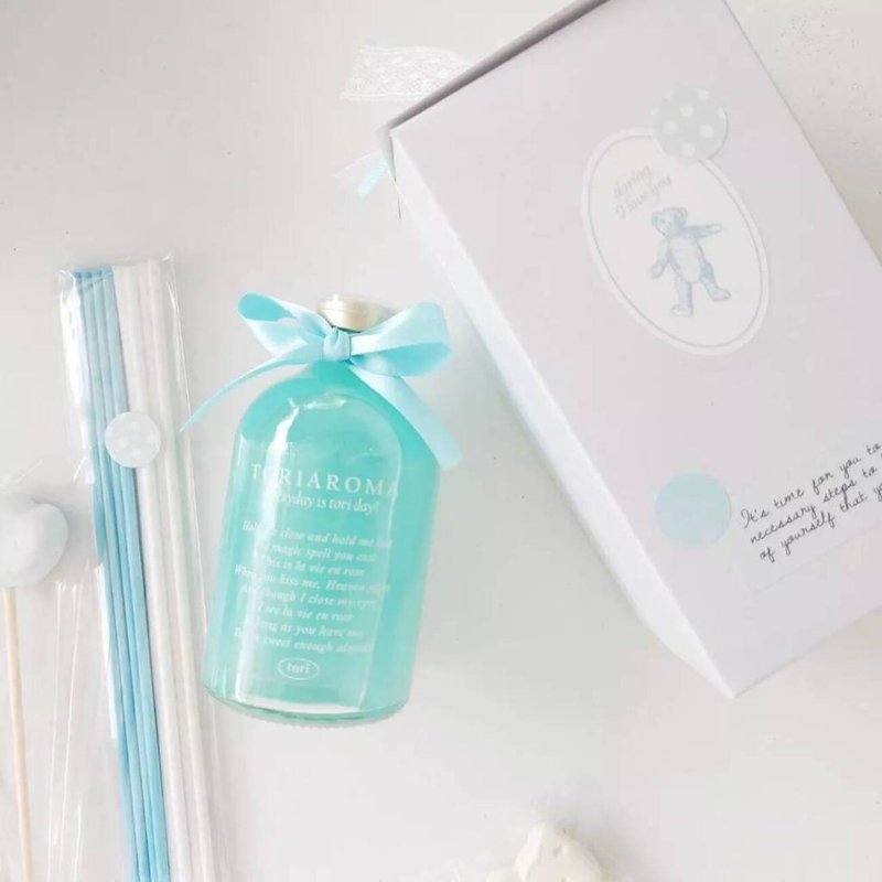 TORIAROMA | Giftset  Pearly Love Mommy ก้านไม้หอมอโรมา หอมฟุ้ง 100ml. - น้ำหอม - แก้ว สีน้ำเงิน