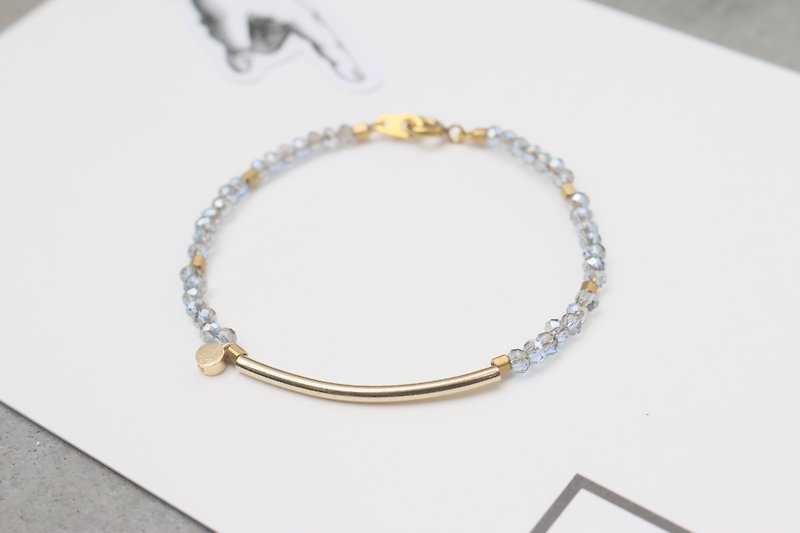 Crystal bracelet your smile - Bracelets - Other Metals Gray