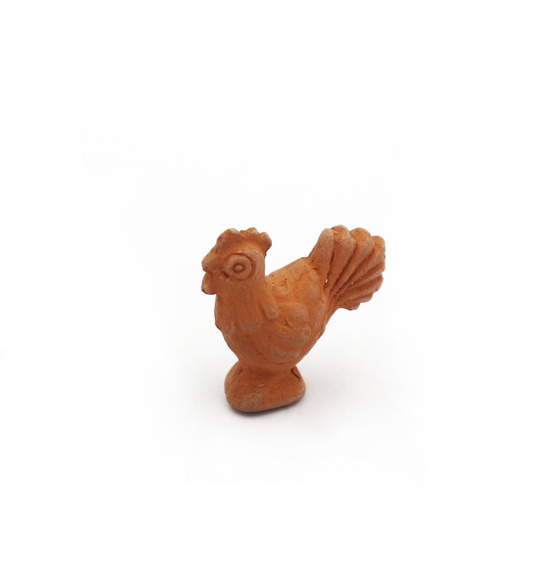 小さな雄鶏レンガ動物フィギュア - 人形・フィギュア - その他の素材 