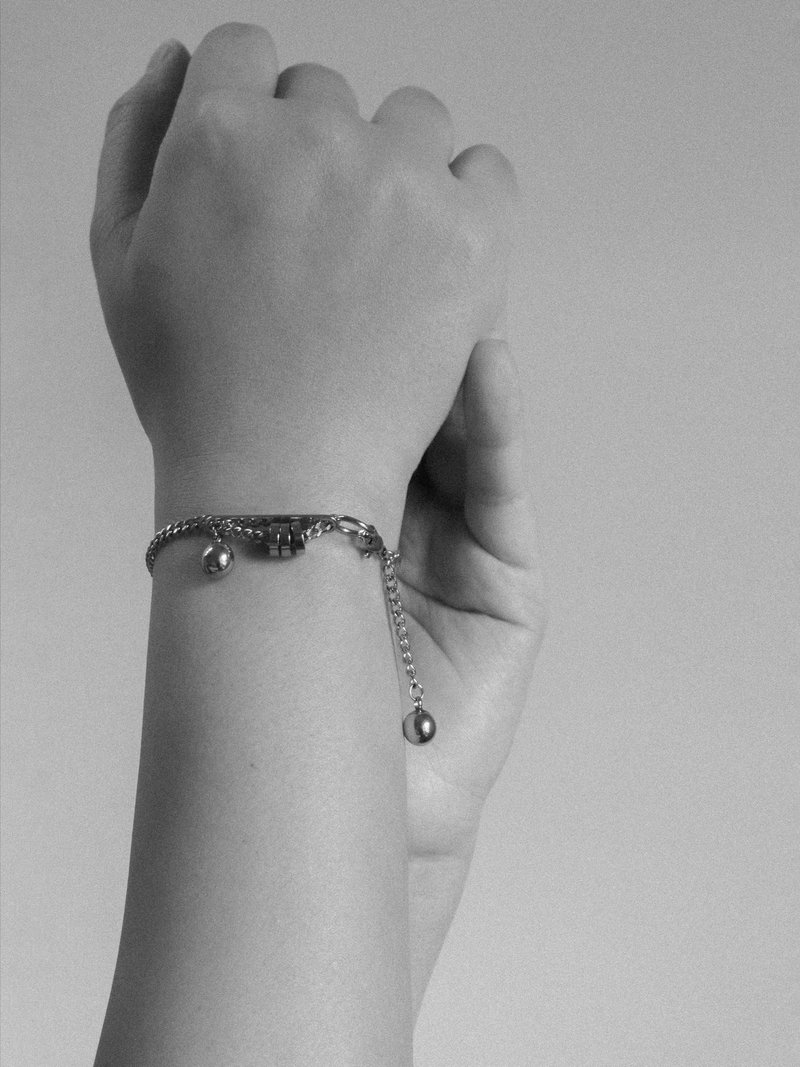 YARD YARN — Sion Bracelet - 手鍊/手環 - 不鏽鋼 銀色