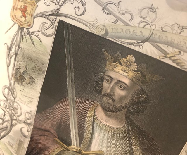 1840年のイギリスのエドワード1世の古代の肖像画 - ショップ