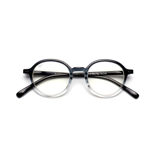 LE FOON 6y-12y蔡司鏡片濾藍光眼鏡 Round computer glasses:black-t