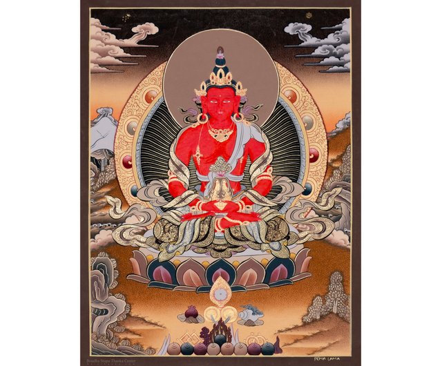 楽天市場】◇六字咒観音菩薩タンカ／仏画／チベット-A2 : PEMA NIMA