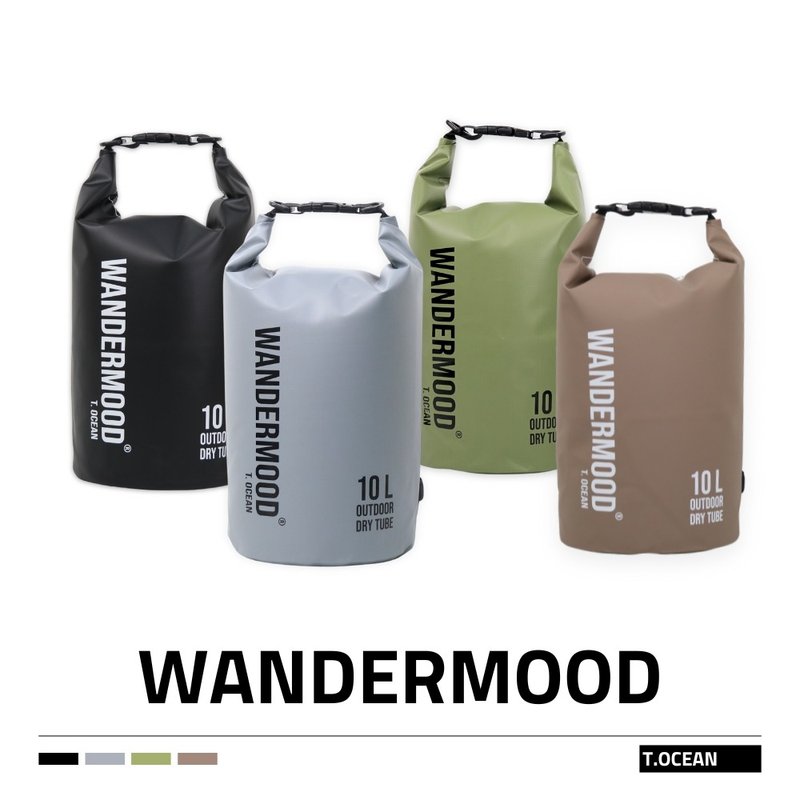 【WANDERMOOD】 T.OCEAN 10L waterproof backpack waterproof bag diving SUP Yexi - Fitness Accessories - Other Man-Made Fibers Gray