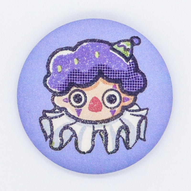 ジョーカー お顔 缶バッジ - 徽章/別針 - 其他金屬 紫色