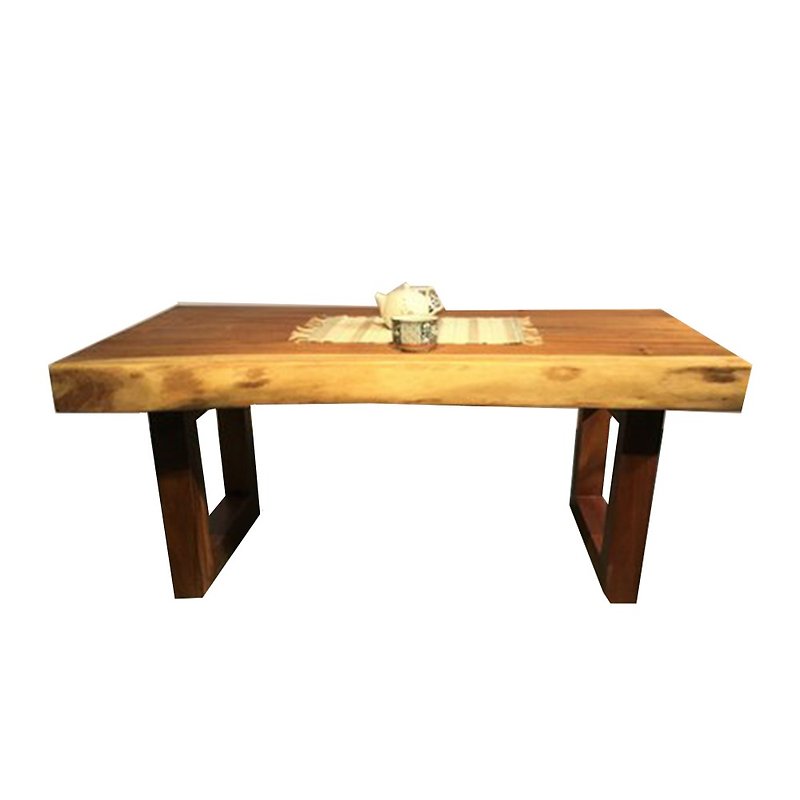 [Jidi City 100% log furniture] Large log coffee table - โต๊ะอาหาร - ไม้ 