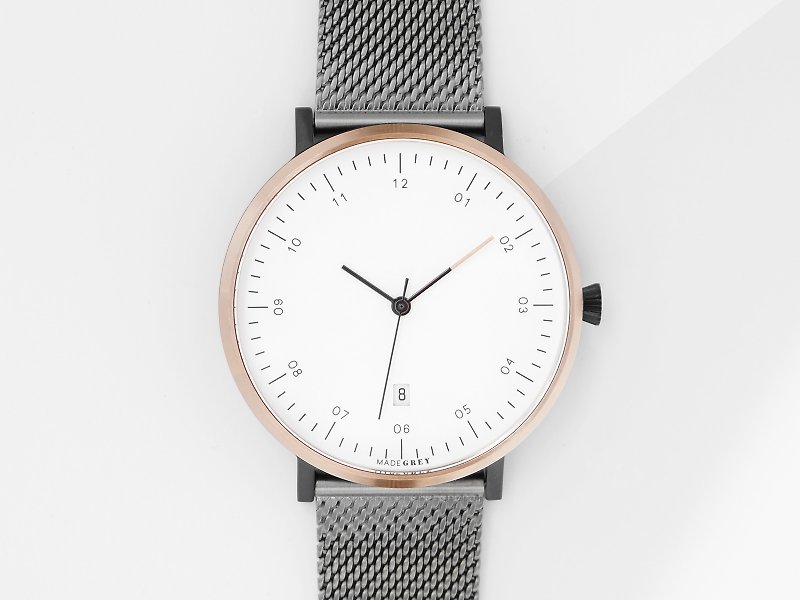 3色MG001時計|カスタムレタリング - 腕時計 - ステンレススチール ブラック
