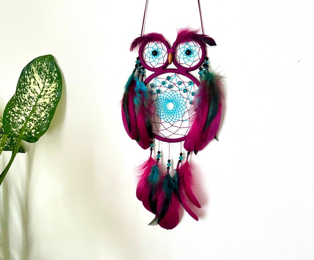 Dream catcher for kids, Owl dreamcatcher, Owl Dream catcher, Kids room decor  - Shop KozakovaHandmade Wall Décor - Pinkoi