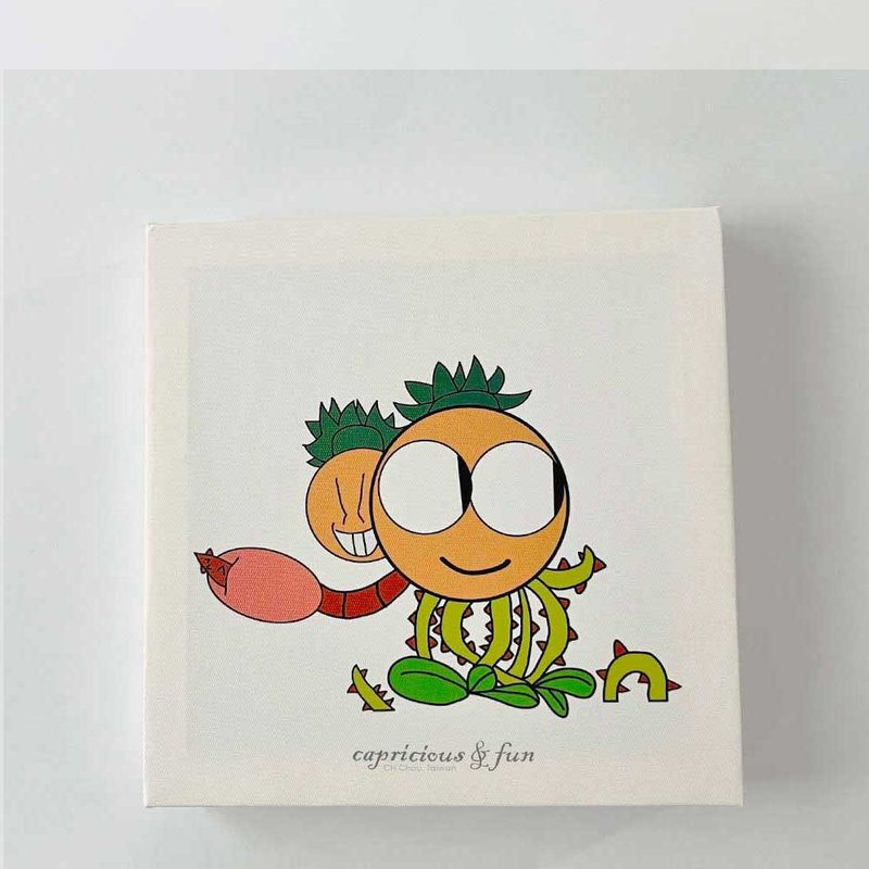 Smiling Vines | Frameless Canvas Print - Posters - Wood 