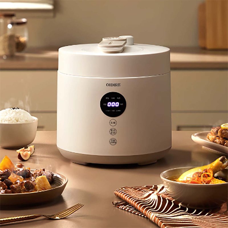 【送料無料】家庭用圧力鍋 炊飯器 OIDIRE オイディレ 全自動小型圧力鍋 2～3人用 - 調理器具 - その他の素材 ホワイト