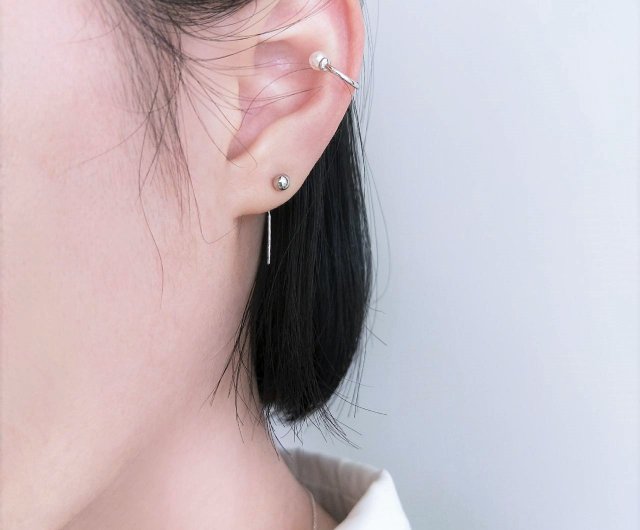 ✨限定品！✨綺麗♡SILVER ロング レイン ドロップ スィング ピアス✨ - ピアス(両耳用)