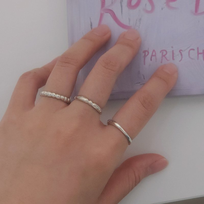 R_401 Silver925 set Ring - 戒指 - 其他金屬 銀色