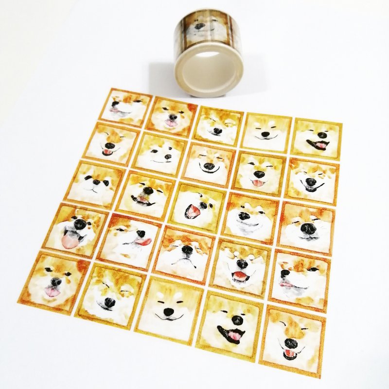 Shiba Inu Tiles - มาสกิ้งเทป - กระดาษ 