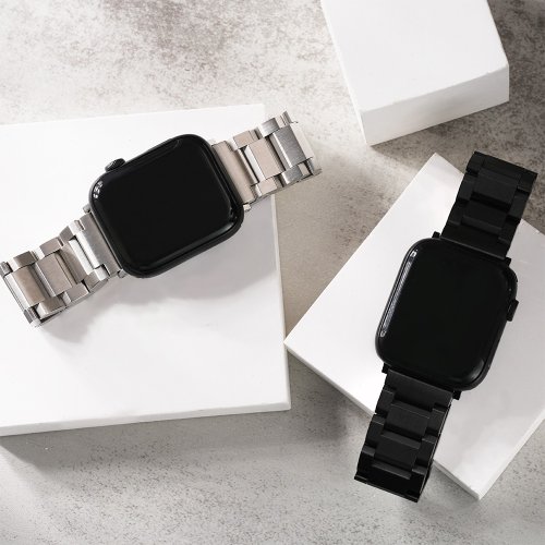 W.WEAR 時間穿搭 Apple watch - 316L不鏽鋼平切面蘋果錶帶