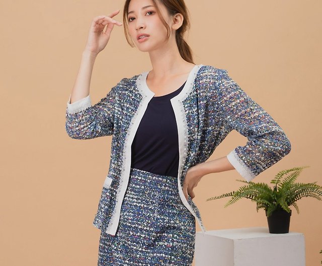 Blended Chanel Style Suit Blazer - Shop medusatw Women's Casual