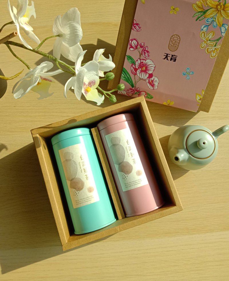 Tianyu Zhenzang Gift Box Tea_Taiwan Traditional Fermented Oolong Tea Souvenir Set - Health Foods - Paper 