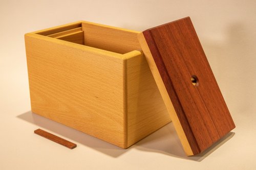 New Product] Semi-hidden single drawer box with lock丨Can be laser engraved  - Shop justwood Storage - Pinkoi