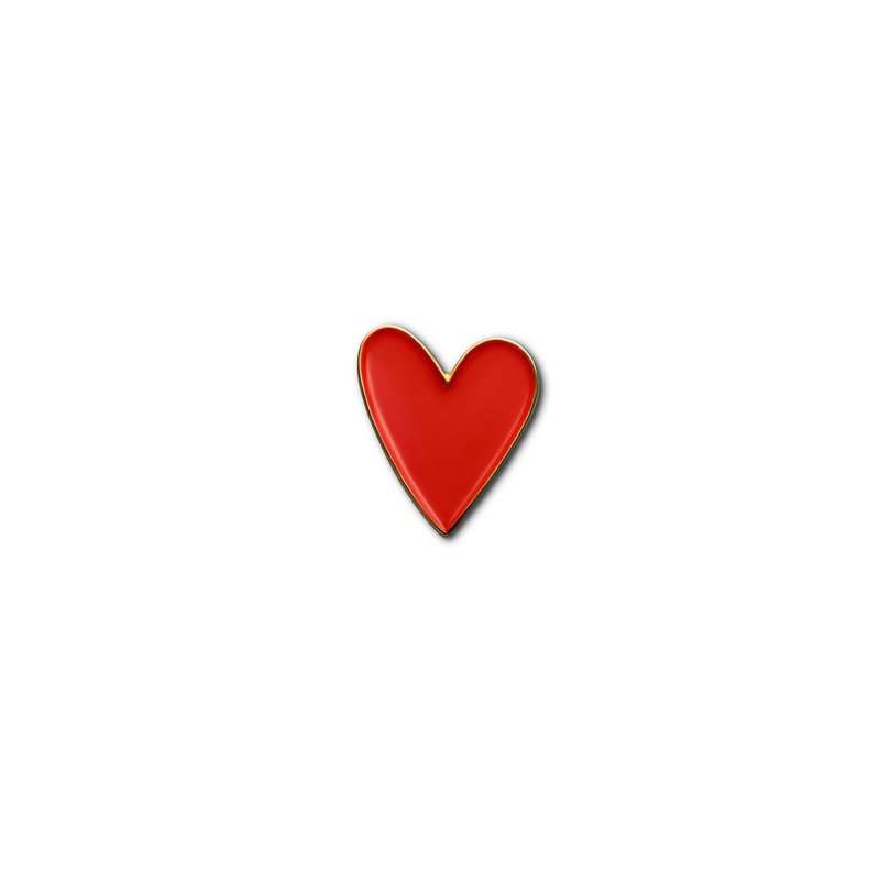 Enamel Pin Red Heart - 徽章/別針 - 琺瑯 紅色