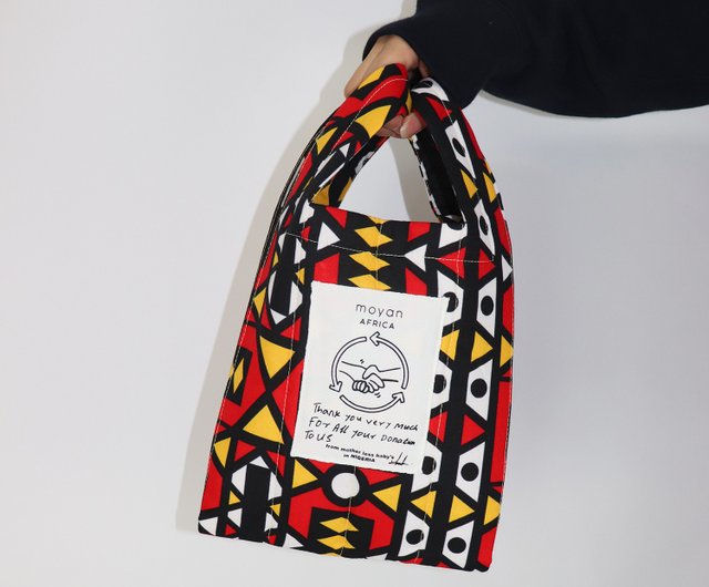 アフリカンファブリックキルト巾着BAG