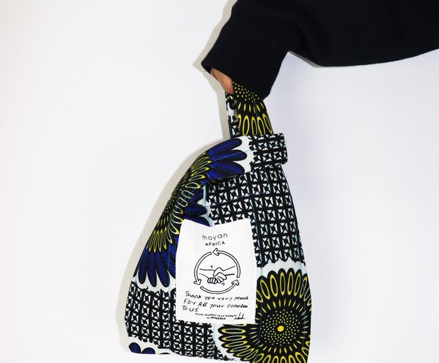 Mini Quilt BAG 【African Fabric】 - Shop moyan-ecri Handbags