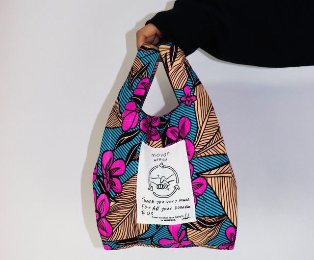 Mini Quilt BAG 【African Fabric】 - Shop moyan-ecri Handbags