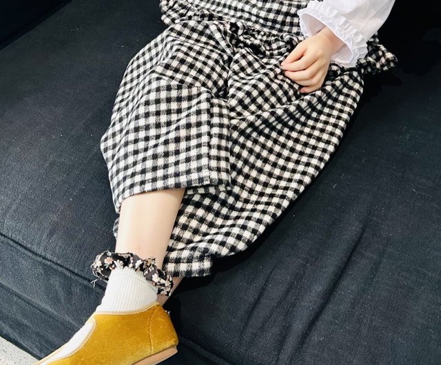 Yellow black and on sale white plaid pants