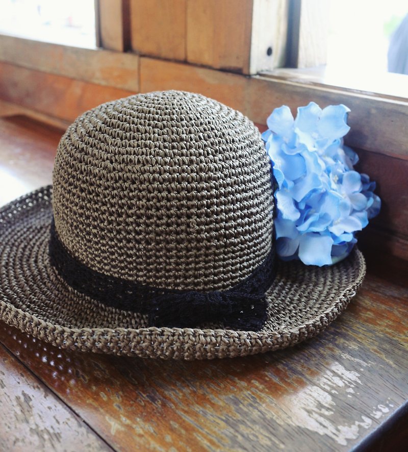 ChiChi Handmade-Forest Girl Hat-Hand Knitted-Outing/Light Travel/Birthday Gift/Leap Secret - Hats & Caps - Paper Khaki