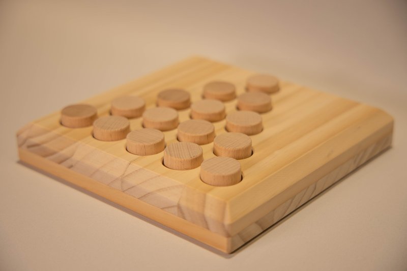 【非木不可】趣味畫圈-Fifteen Circles 丨益智遊戲 - 桌遊/卡牌 - 木頭 咖啡色