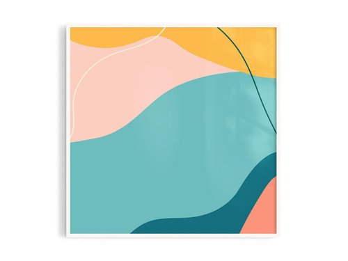 一人＋本是生活家 LILIKE.TW 色彩圖8 2丨插畫/掛畫/海報/臺灣製原木畫框/A4/尺寸可客製