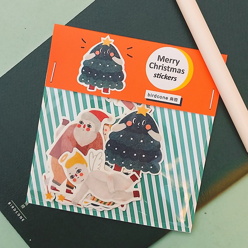 Christmas exchange gift sticker set (9 in/waterproof) - Stickers - Paper 