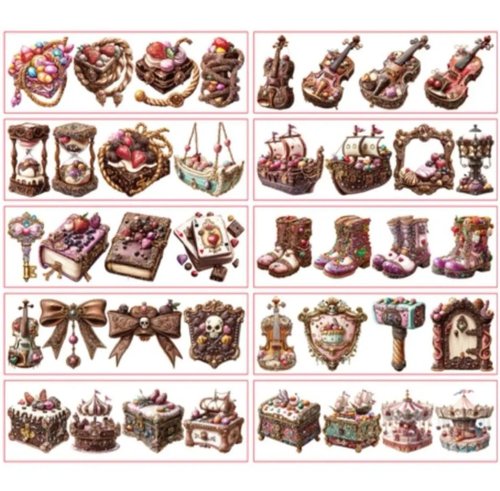 Pirates of Queen Long PET Sticker BOX nene-hope-heart｜貼紙