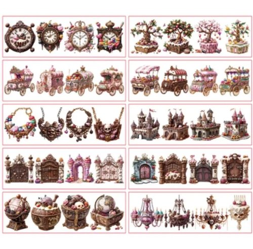 Pirates of Queen Long PET Sticker BOX nene-hope-heart｜貼紙