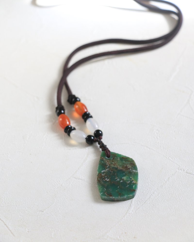 Australian Jade necklace - Necklaces - Gemstone Green