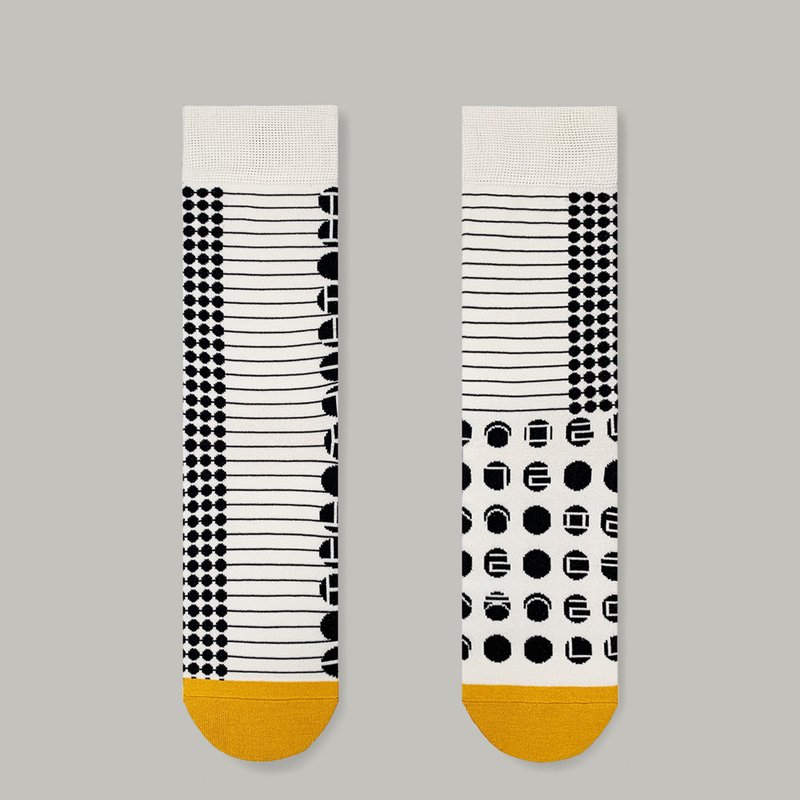 amber_dot / cotton / irregular / socks - Socks - Cotton & Hemp White