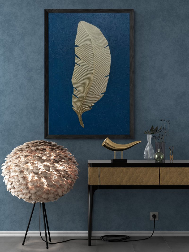 Large Abstract Zebra Oil Painting on Canvas Wall Picture for Living Room - 壁貼/牆壁裝飾 - 棉．麻 銀色