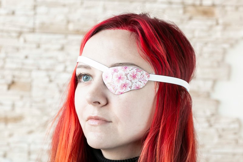 Eye Patch | Slim Eye Patch | Custom Eye Patch | Woman Eye Patch - Eye Masks - Genuine Leather 