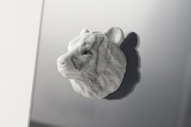 Marble。Powerful magnets。Bear - Items for Display - Stone White