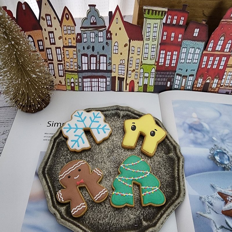 聖誕杯緣餅乾DIY材料包 - 甜點/烘焙/料理 - 其他材質 