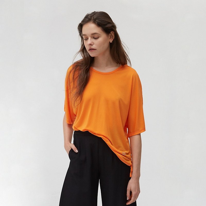 【COOCHAD】CUE158 loose top / orange - เสื้อผู้หญิง - วัสดุอื่นๆ 