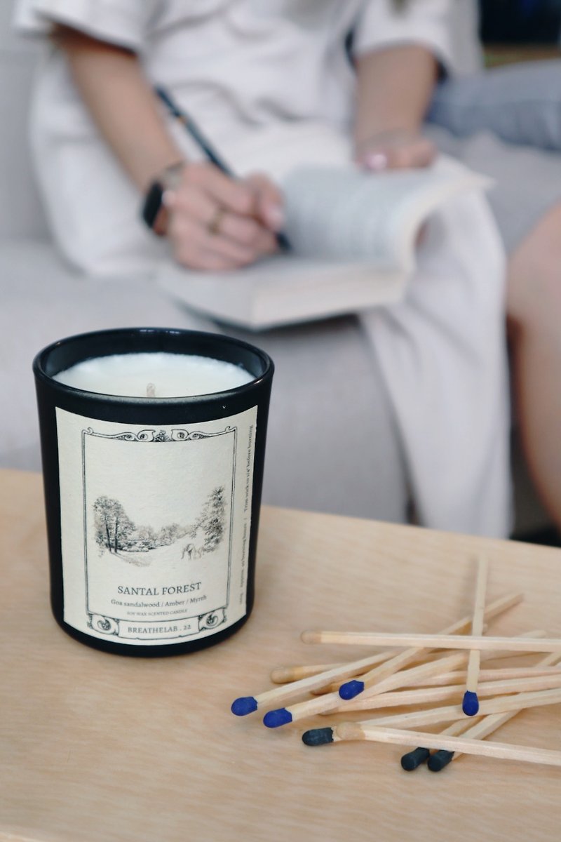 Santal Forest - Scented Candle - Woody Note - Candles & Candle Holders - Wax White