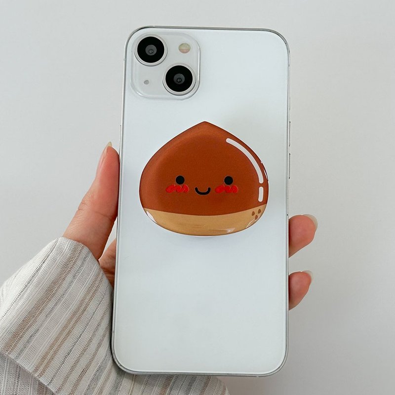 Chesnut grip smartphone acrylic smart tok - 手機配件 - 壓克力 咖啡色