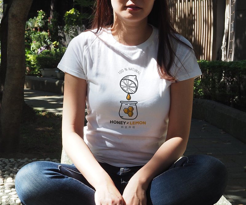 Illustrator T - Honey Lemon T-T Short Sleeve Figure TT Shirt Customized Pattern University T Long T - เสื้อยืดผู้หญิง - ผ้าฝ้าย/ผ้าลินิน 