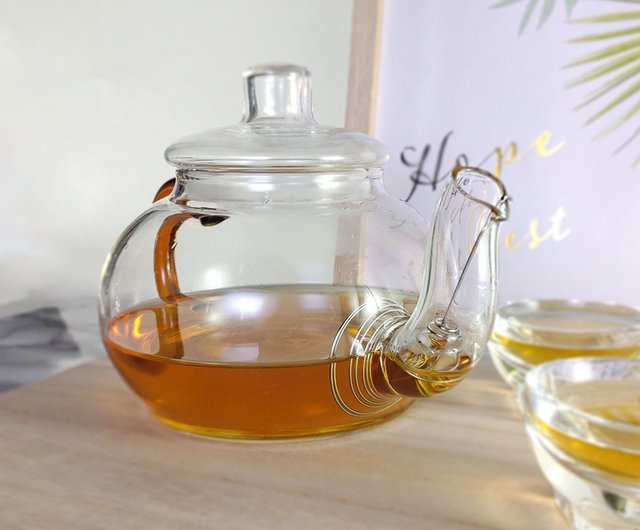 台湾茶器　ヴィンテージティーポット荷花 COLLBATH 1 セット スイカ透明ガ ーポット家庭用フラワー